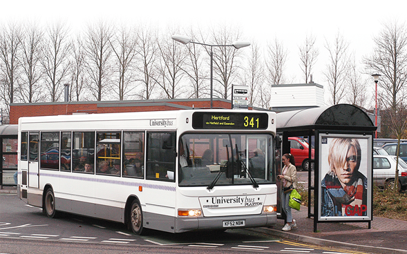 University Bus at Hatfield rail station